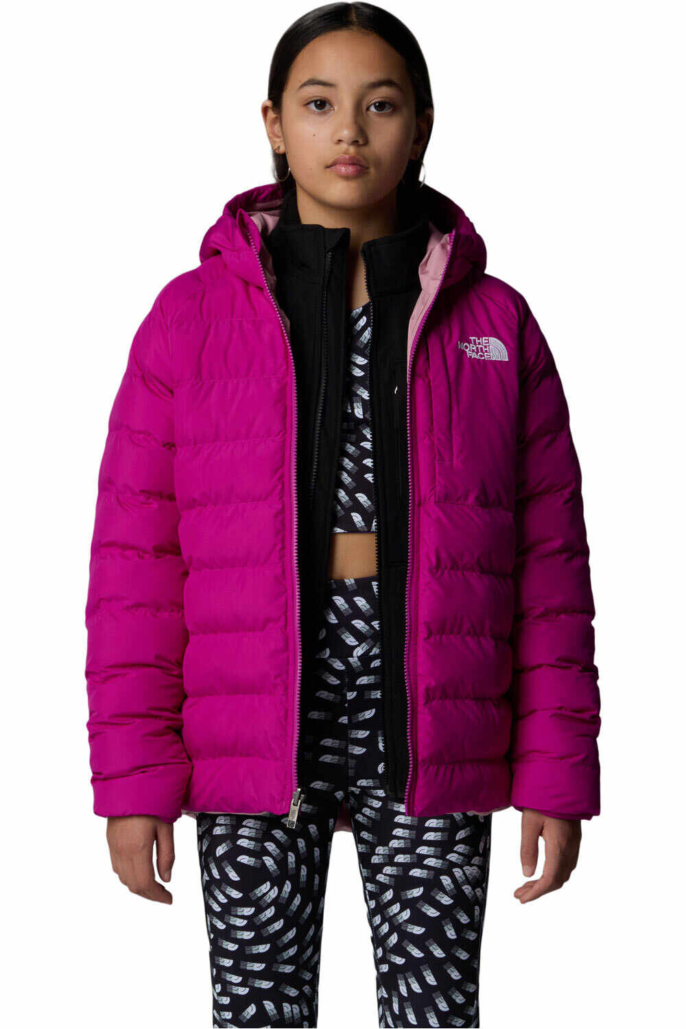 The North Face chaqueta outdoor niño G REVERSIBLE PERRITO HOODED JACKET vista detalle