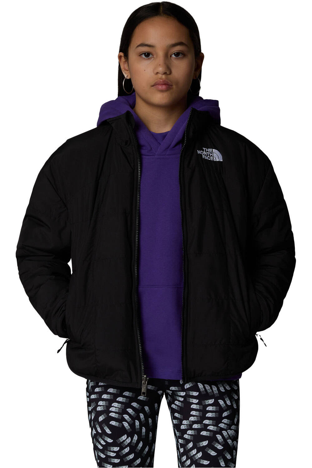 The North Face chaqueta outdoor niño G REVERSIBLE SHASTA F/Z JACKET vista detalle