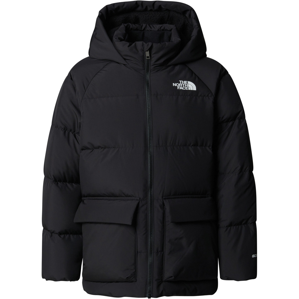 The North Face chaqueta outdoor niño TEEN NORTH DOWN FLEECE LINED SHORT PARKA vista detalle