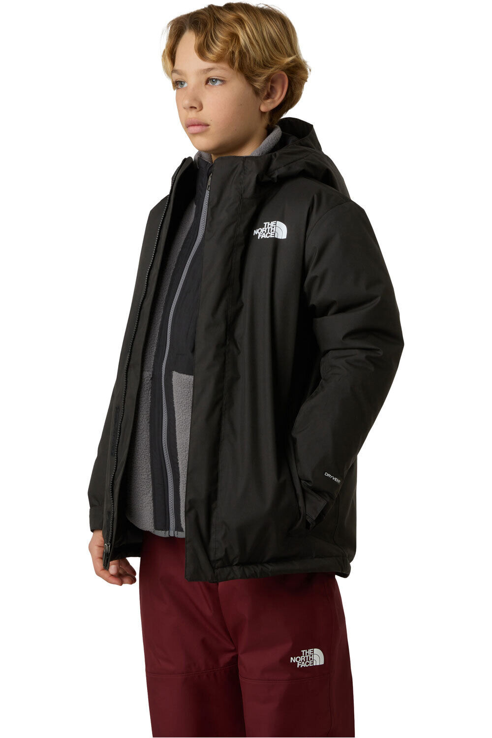 The North Face chaqueta outdoor niño TEEN SNOWQUEST JACKET vista detalle