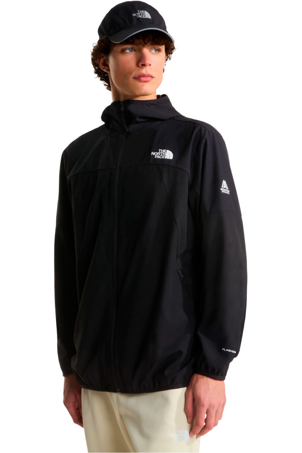 The North Face chaqueta softshell hombre M MOUNTAIN ATHLETICS USHBA HOODED JACKET vista frontal