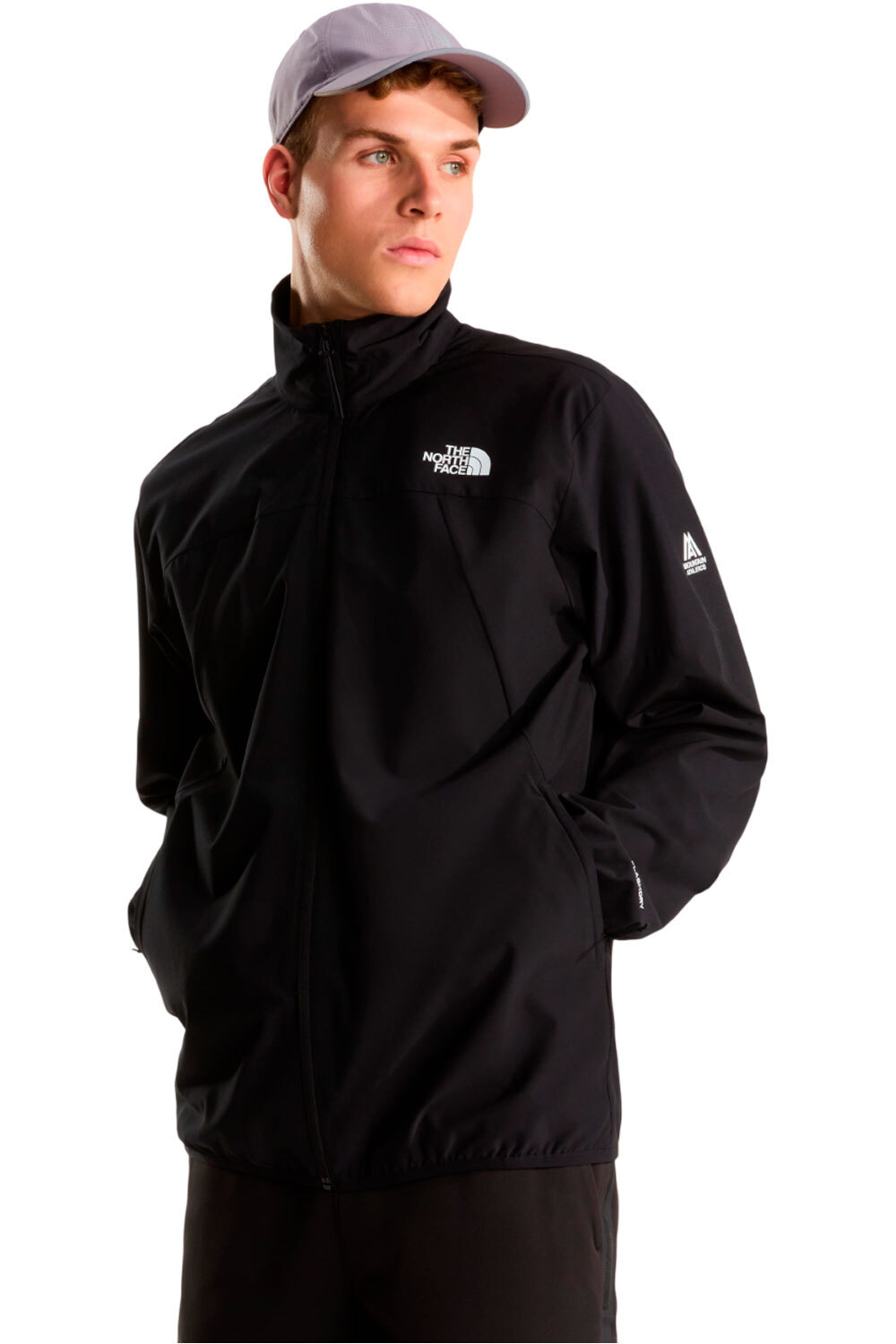 The North Face chaqueta softshell hombre M MOUNTAIN ATHLETICS USHBA TRACK JACKET vista frontal