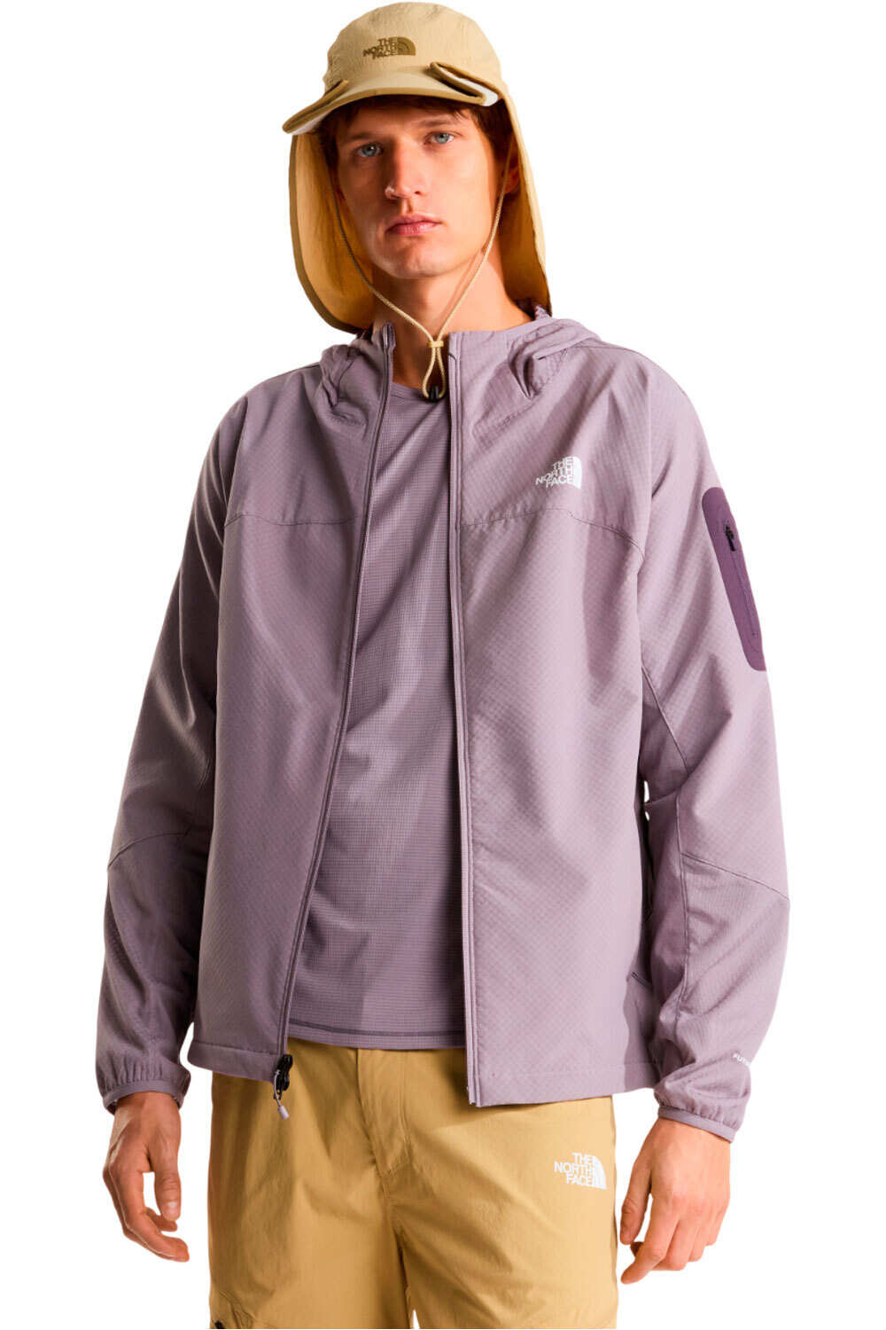 The North Face chaqueta softshell hombre M TEK APPROACH FUTUREFLEECE HOODED JACKE vista detalle