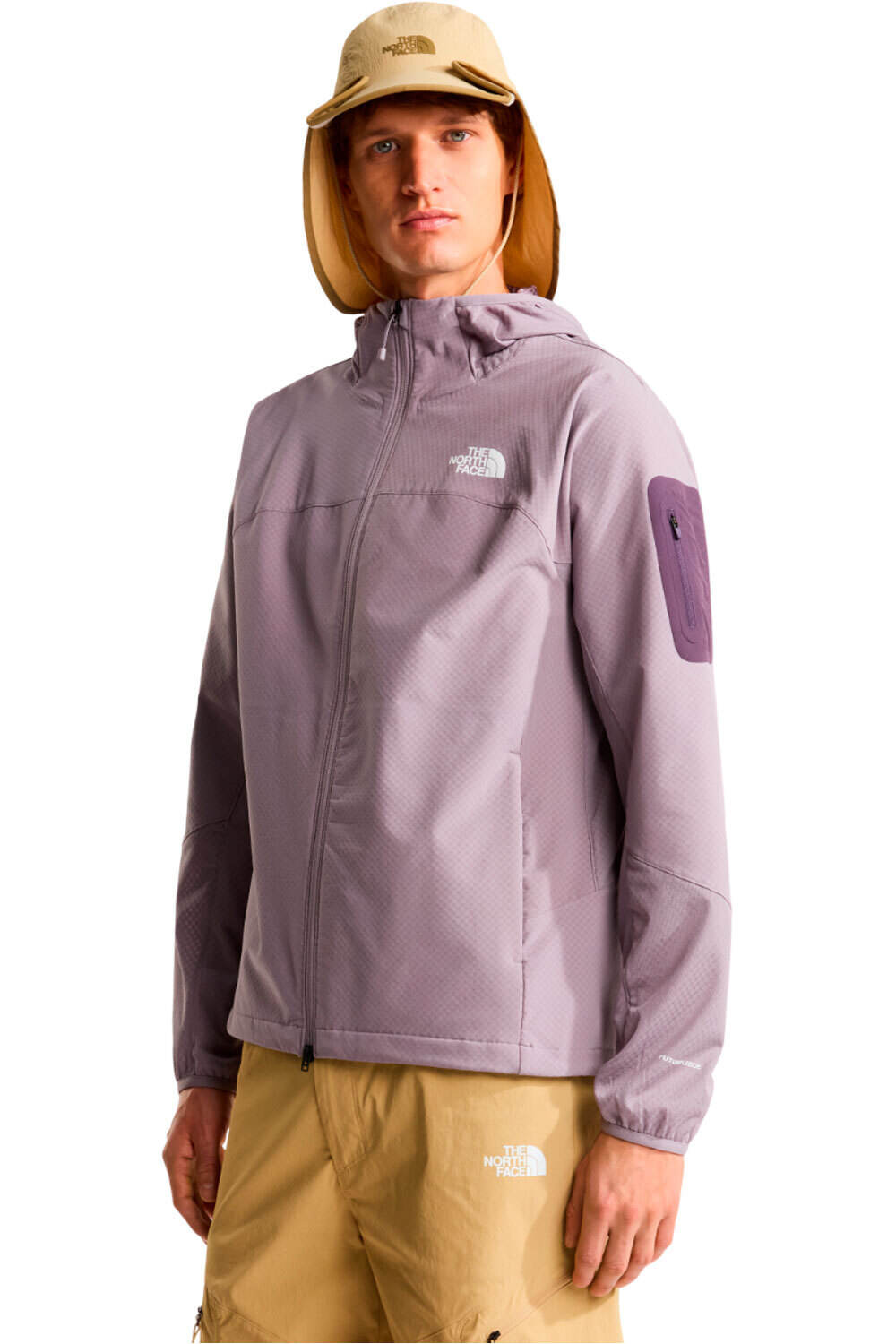 The North Face chaqueta softshell hombre M TEK APPROACH FUTUREFLEECE HOODED JACKE vista frontal