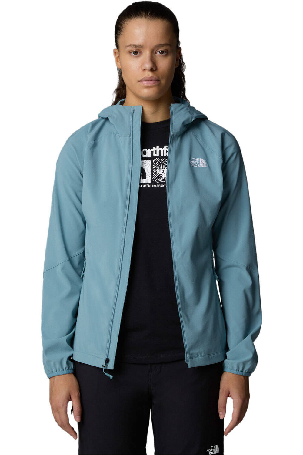 The North Face chaqueta softshell mujer W NIMBLE HOODIE - EU vista detalle