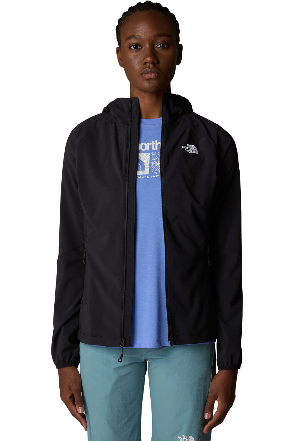The North Face chaqueta softshell mujer W NIMBLE HOODIE vista detalle