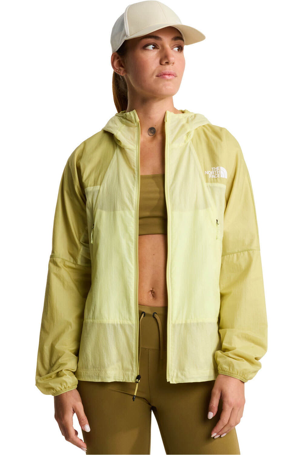 The North Face chaqueta softshell mujer W RIDGELITE FUTUREFLEECE WIND JACKET vista detalle