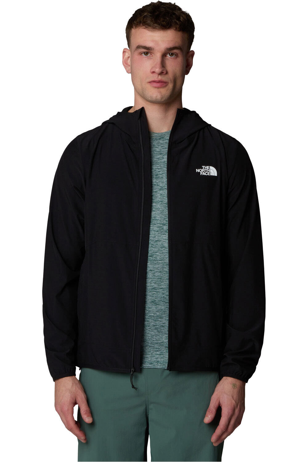 The North Face forro polar hombre M 24/7 WOVEN FZ HOOD vista detalle