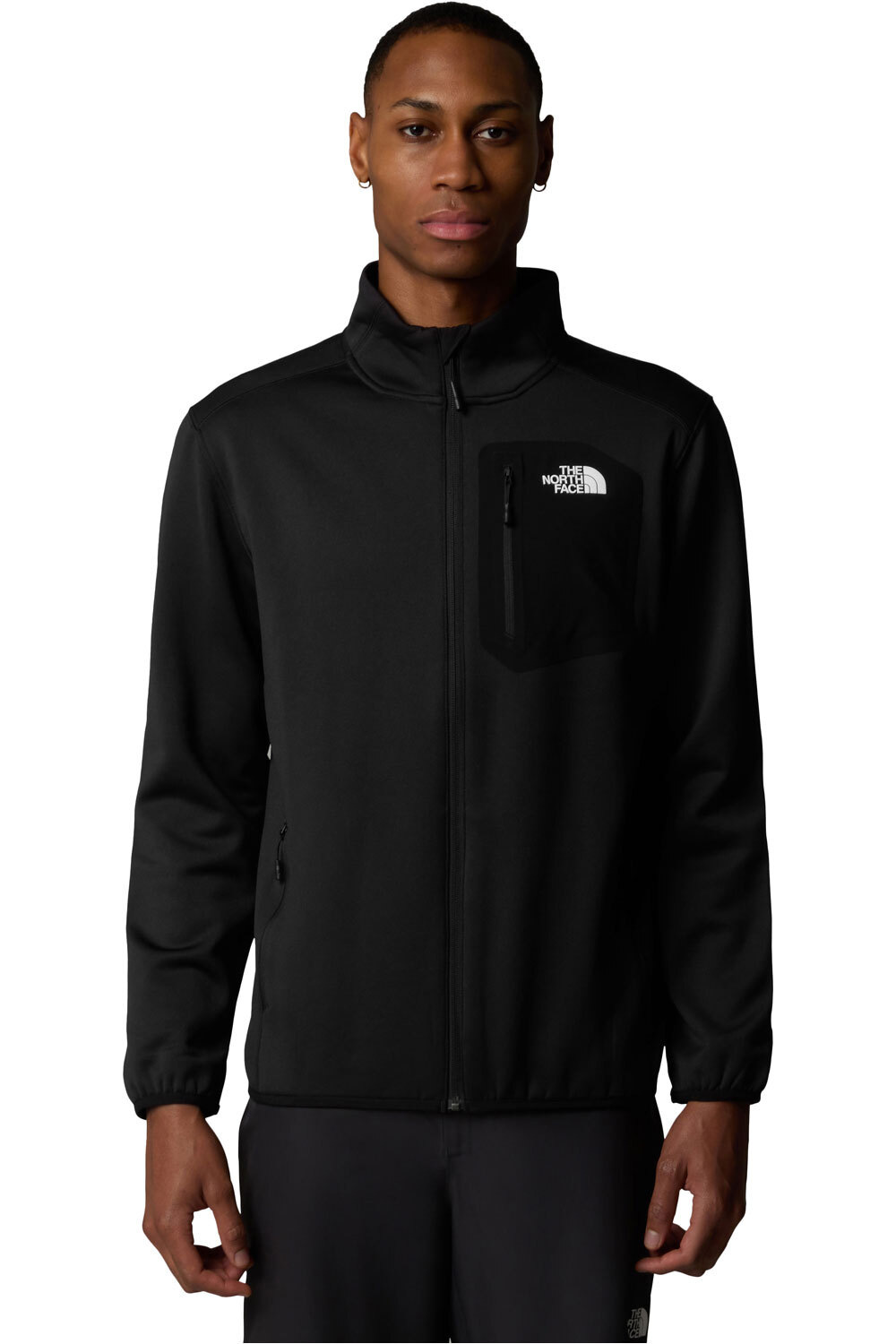 The North Face forro polar hombre M CREST FZ vista frontal