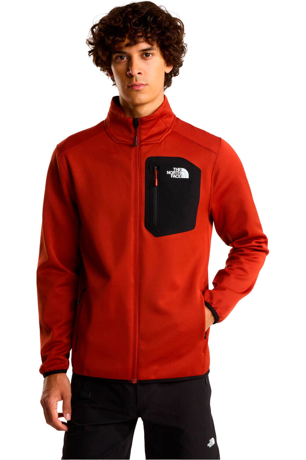 The North Face forro polar hombre M CREST FZ vista frontal