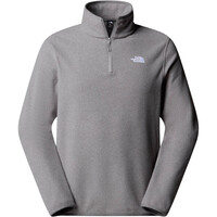 The North Face forro polar hombre M GLACIER FLEECE 1/4 ZIP JACKET vista detalle