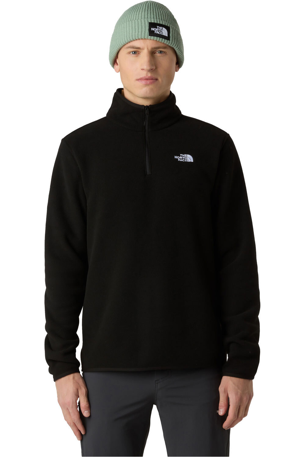 The North Face forro polar hombre M GLACIER FLEECE 1/4 ZIP JACKET vista frontal