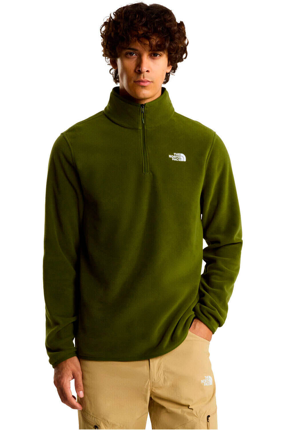 The North Face forro polar hombre M GLACIER FLEECE 1/4 ZIP JACKET vista frontal