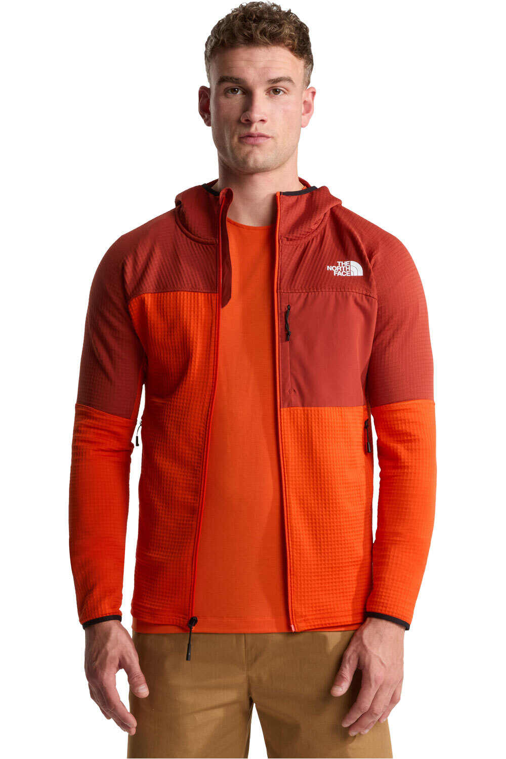 The North Face forro polar hombre M POLARTEC POWERGRID STORMGAP HOODIE vista detalle