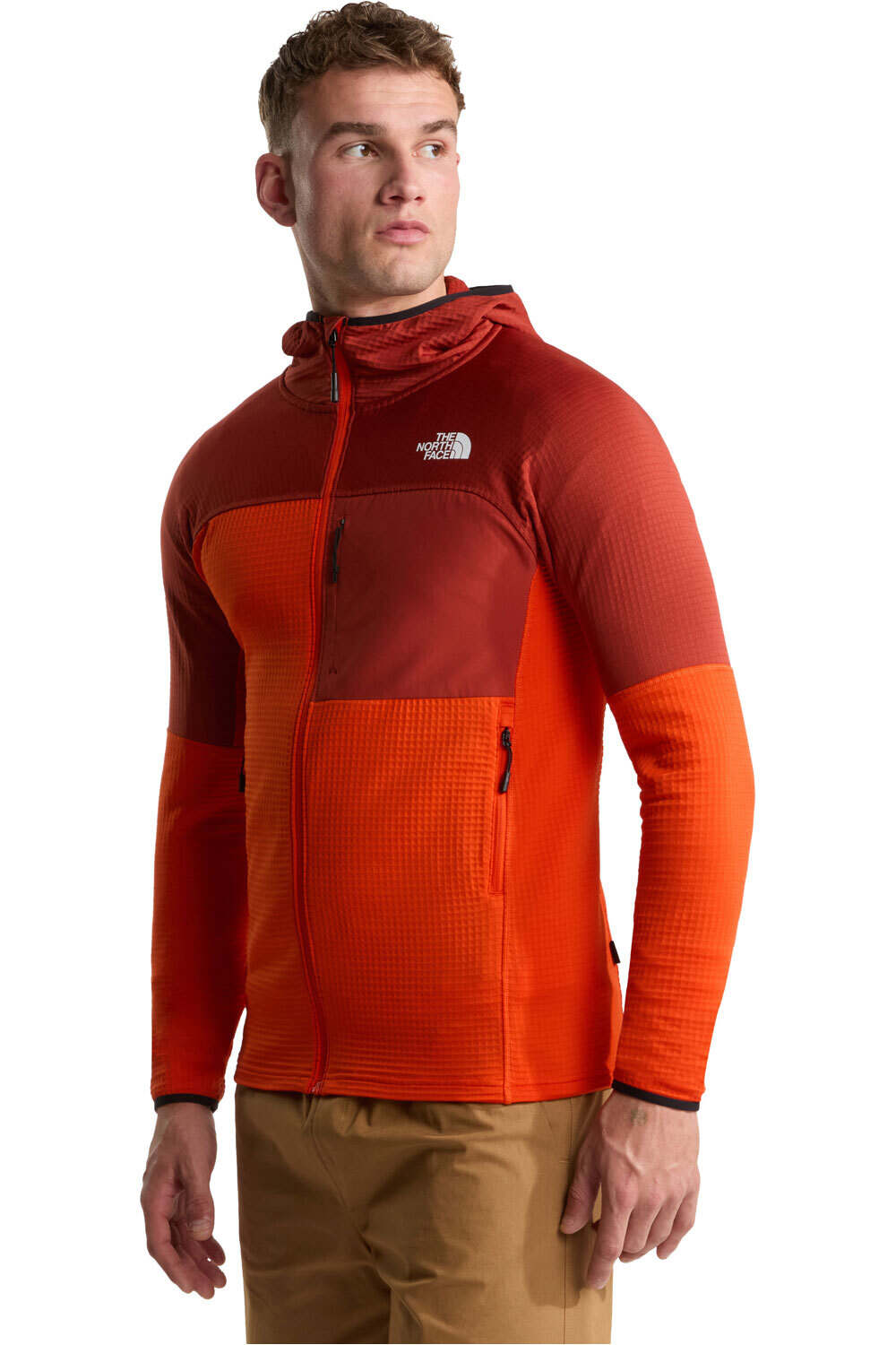 The North Face forro polar hombre M POLARTEC POWERGRID STORMGAP HOODIE vista frontal