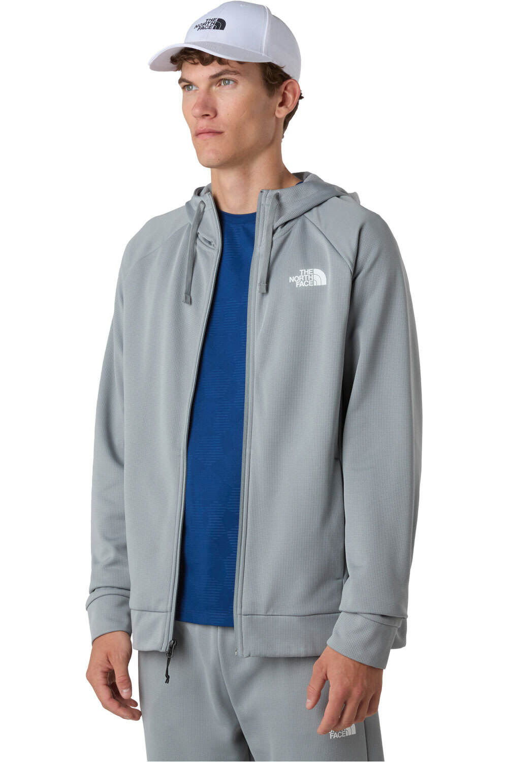 The North Face forro polar hombre M REAXION 2.0 HOODED FULL ZIP JACKET vista detalle