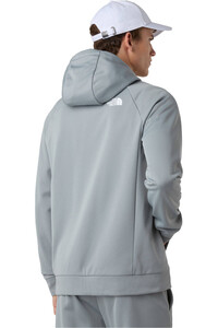 The North Face forro polar hombre M REAXION 2.0 HOODED FULL ZIP JACKET vista trasera