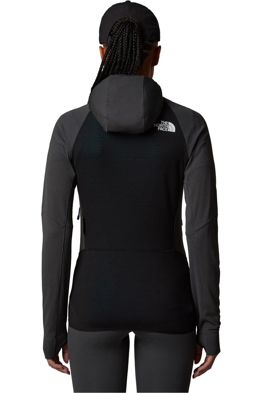 The North Face forro polar mujer W BOLT POLARTEC HOODIE vista trasera