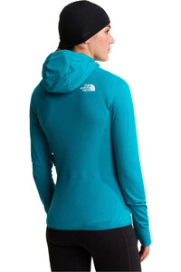 The North Face forro polar mujer W BOLT POLARTEC HOODIE vista trasera