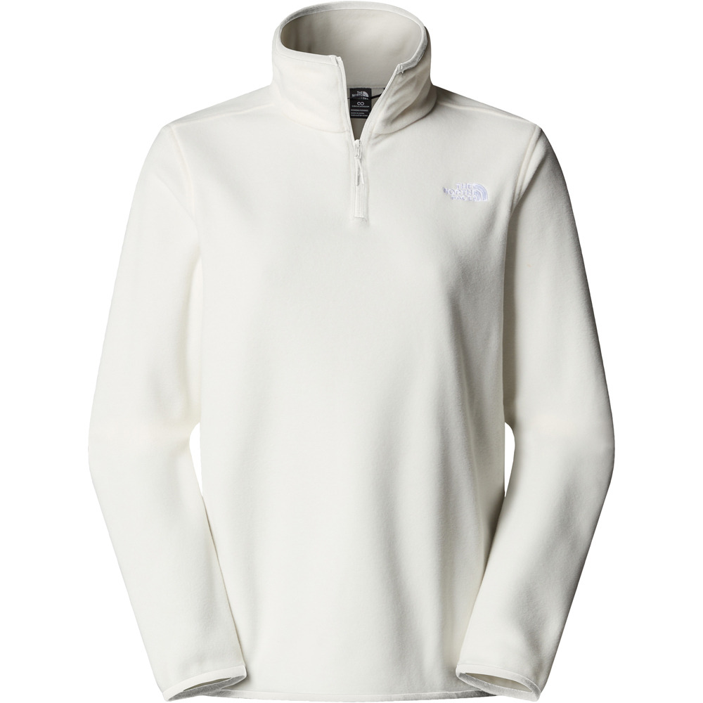 The North Face forro polar mujer W GLACIER FLEECE 1/4 ZIP JACKET vista detalle