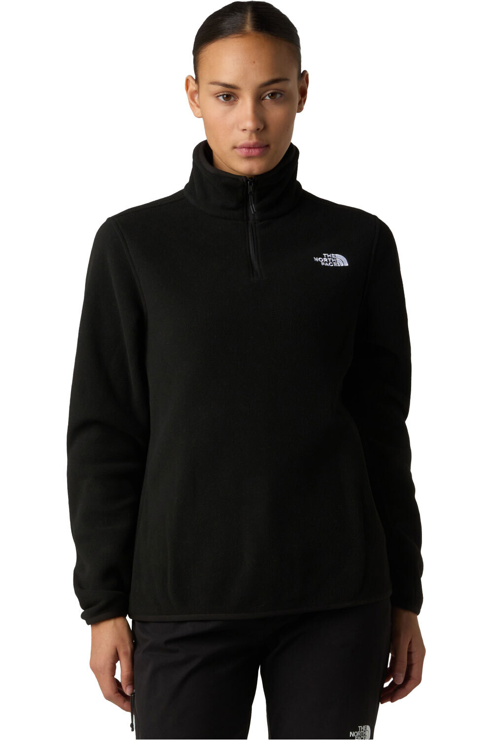 The North Face forro polar mujer W GLACIER FLEECE 1/4 ZIP JACKET vista frontal