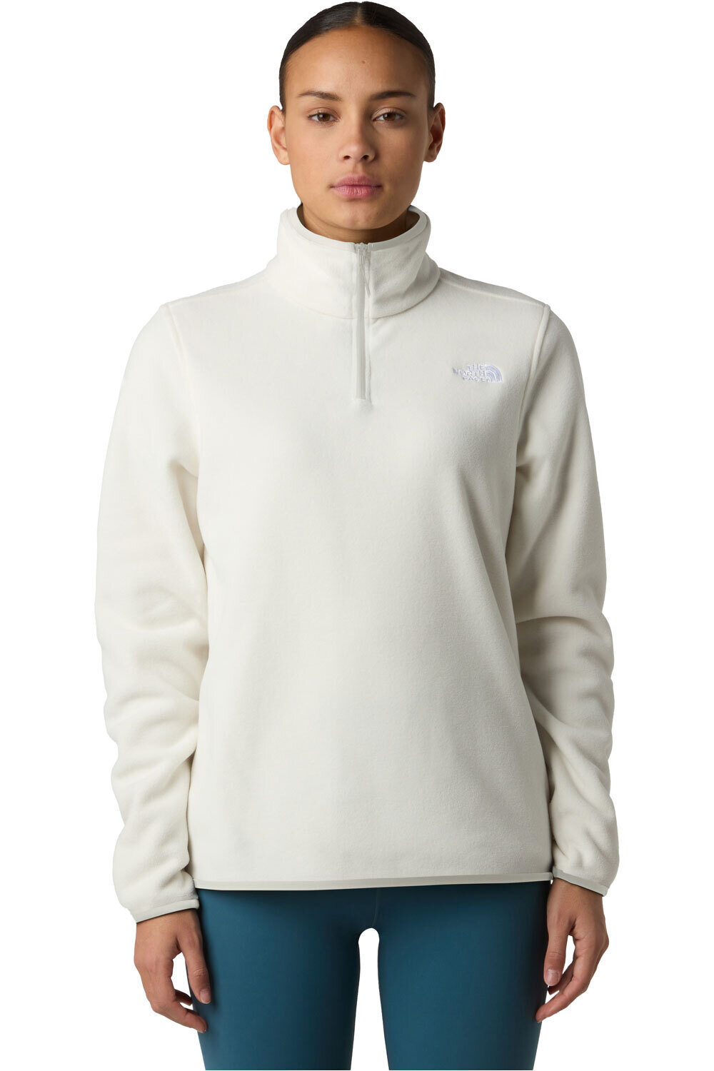 The North Face forro polar mujer W GLACIER FLEECE 1/4 ZIP JACKET vista frontal