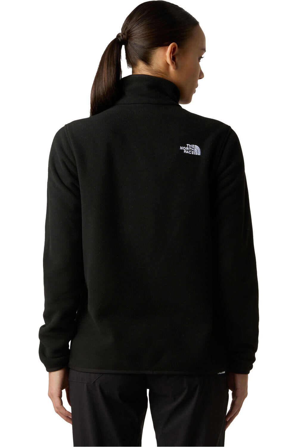 The North Face forro polar mujer W GLACIER FLEECE 1/4 ZIP JACKET vista trasera