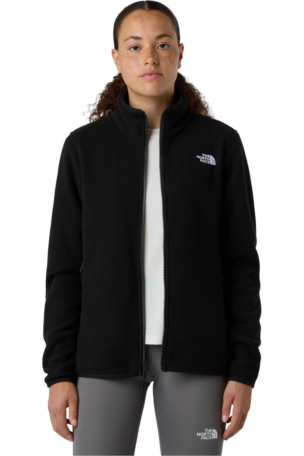 The North Face forro polar mujer W GLACIER FLEECE JACKET vista detalle