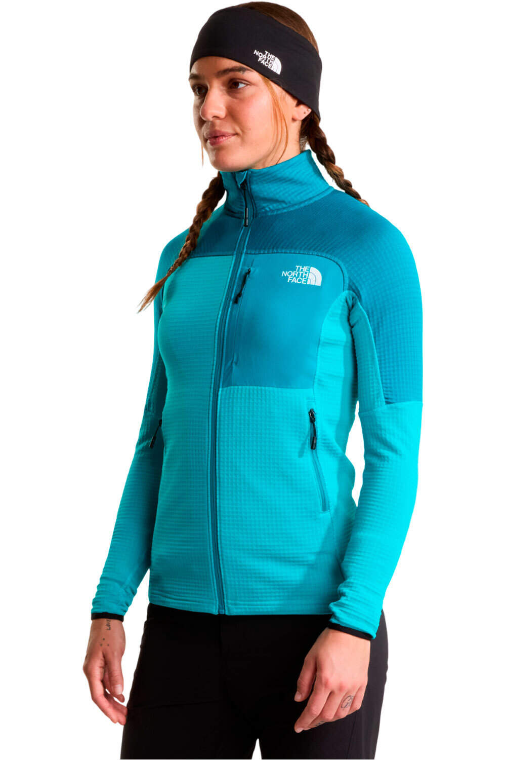 The North Face forro polar mujer W POLARTEC POWERGRID STORMGAP JACKET vista frontal