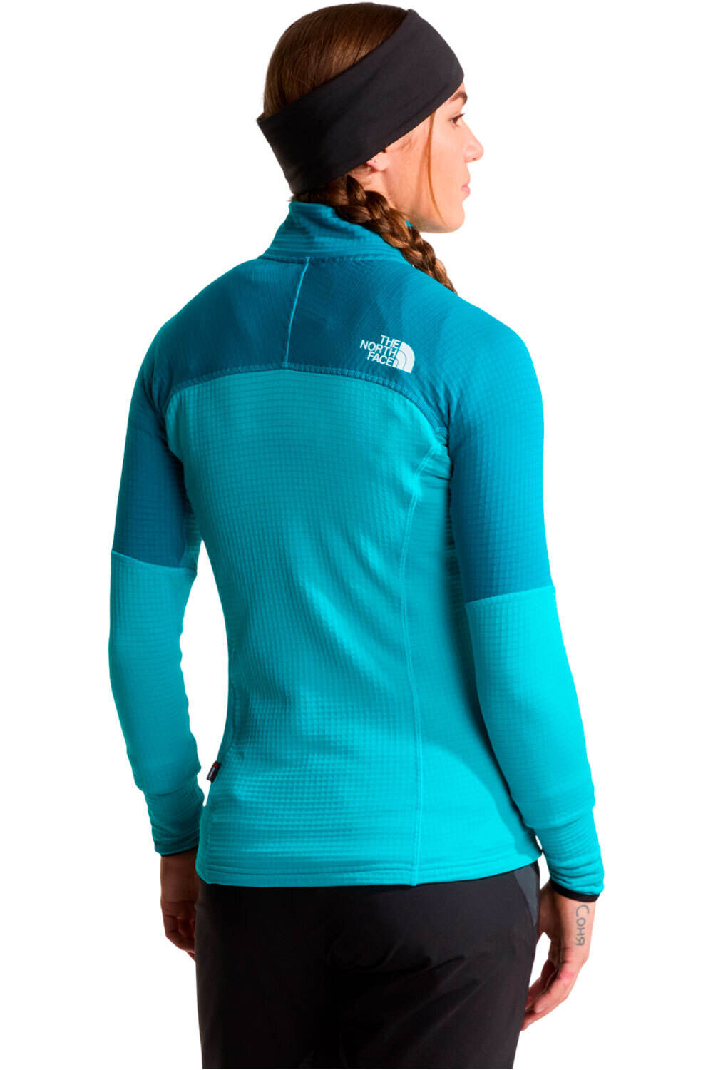 The North Face forro polar mujer W POLARTEC POWERGRID STORMGAP JACKET vista trasera