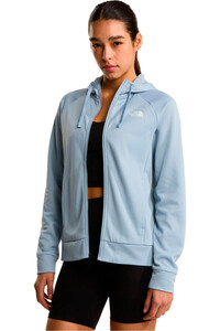The North Face forro polar mujer W REAXION 2.0 HOODED FULL ZIP JACKET vista detalle