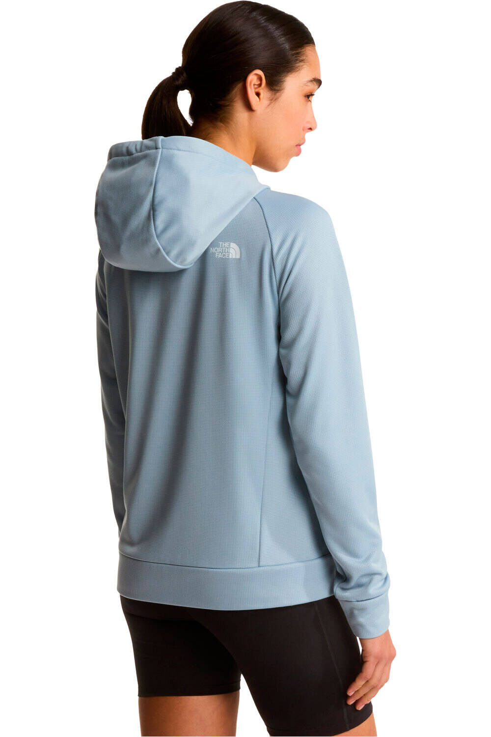 The North Face forro polar mujer W REAXION 2.0 HOODED FULL ZIP JACKET vista trasera