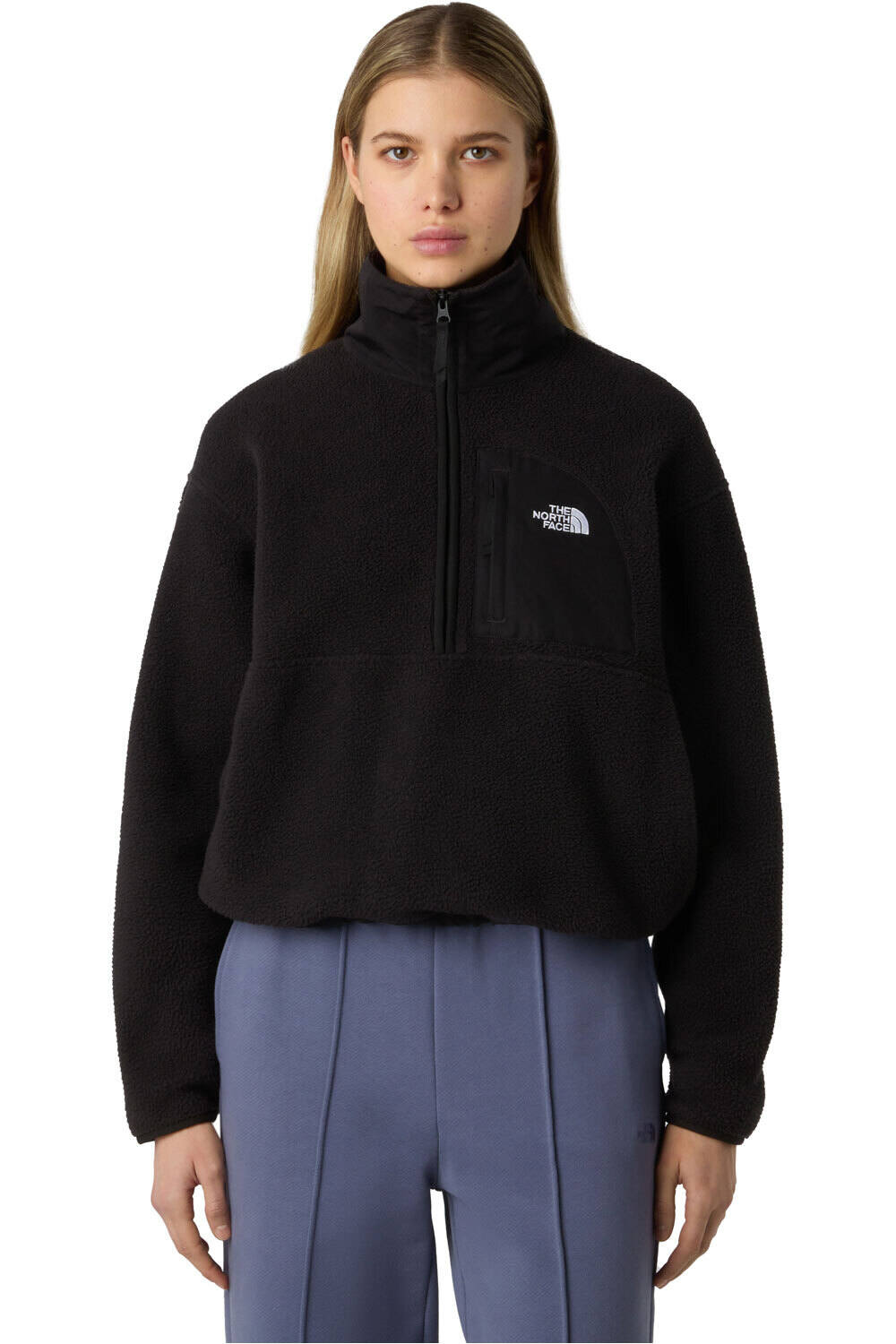 The North Face forro polar mujer W YUMIORI OFF PEAK 1/2 ZIP JACKET vista frontal