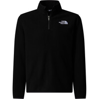 The North Face forro polar niño TEEN GLACIER 1/4 ZIP PULLOVER vista detalle