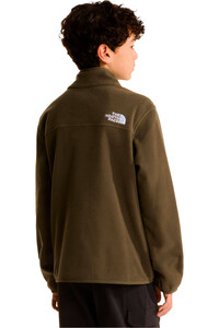 The North Face forro polar niño TEEN GLACIER FZ ZIP IN JACKET vista trasera