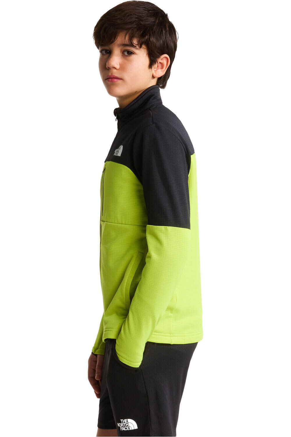The North Face forro polar niño TEEN HIKE MIDLAYER FZ vista detalle