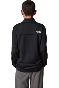 The North Face forro polar niño TEEN HIKE MIDLAYER FZ vista trasera