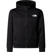 The North Face forro polar niño TEEN REAXION FZ HOODIE vista detalle