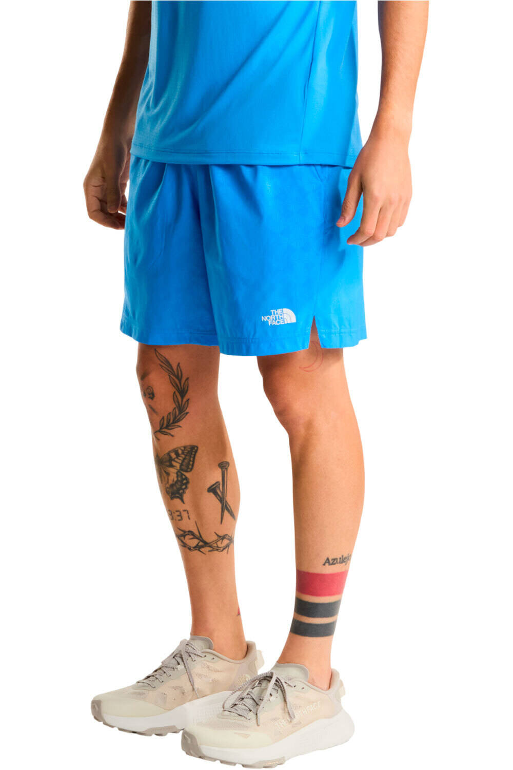 The North Face pantalón corto montaña hombre M 24/7 PENTADOME EMBOSSED 7IN SHORTS vista frontal