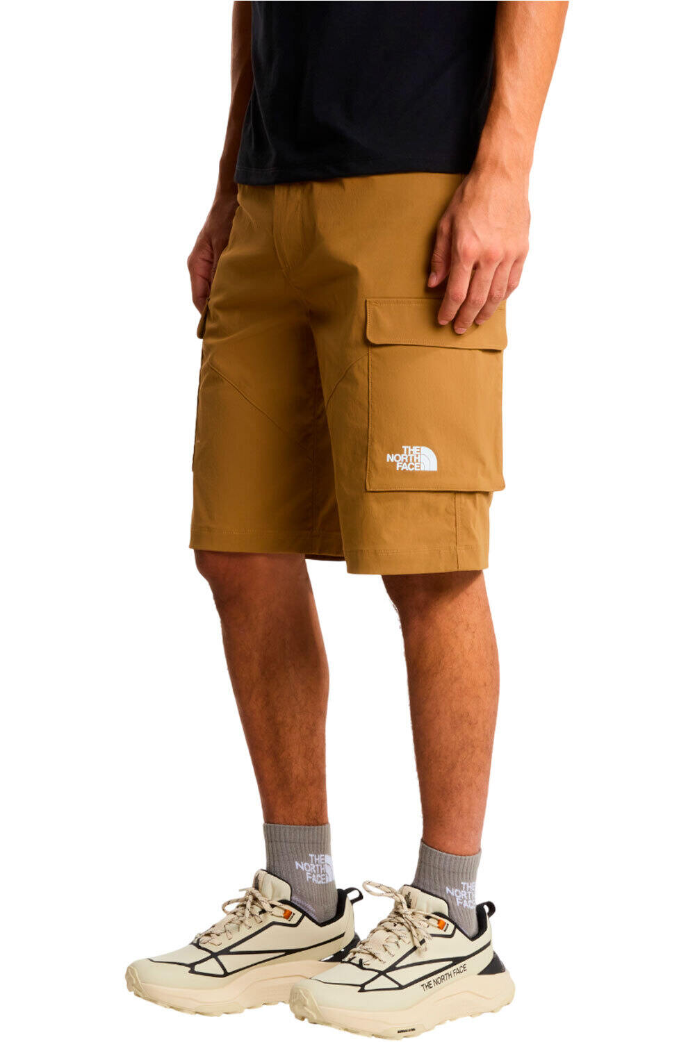 The North Face pantalón corto montaña hombre M EXPLORATION CARGO SHORTS vista frontal