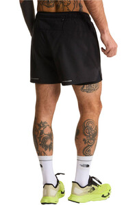 The North Face pantalón corto montaña hombre M LIGHTBRIGHT 2IN1 SHORT 5IN vista trasera