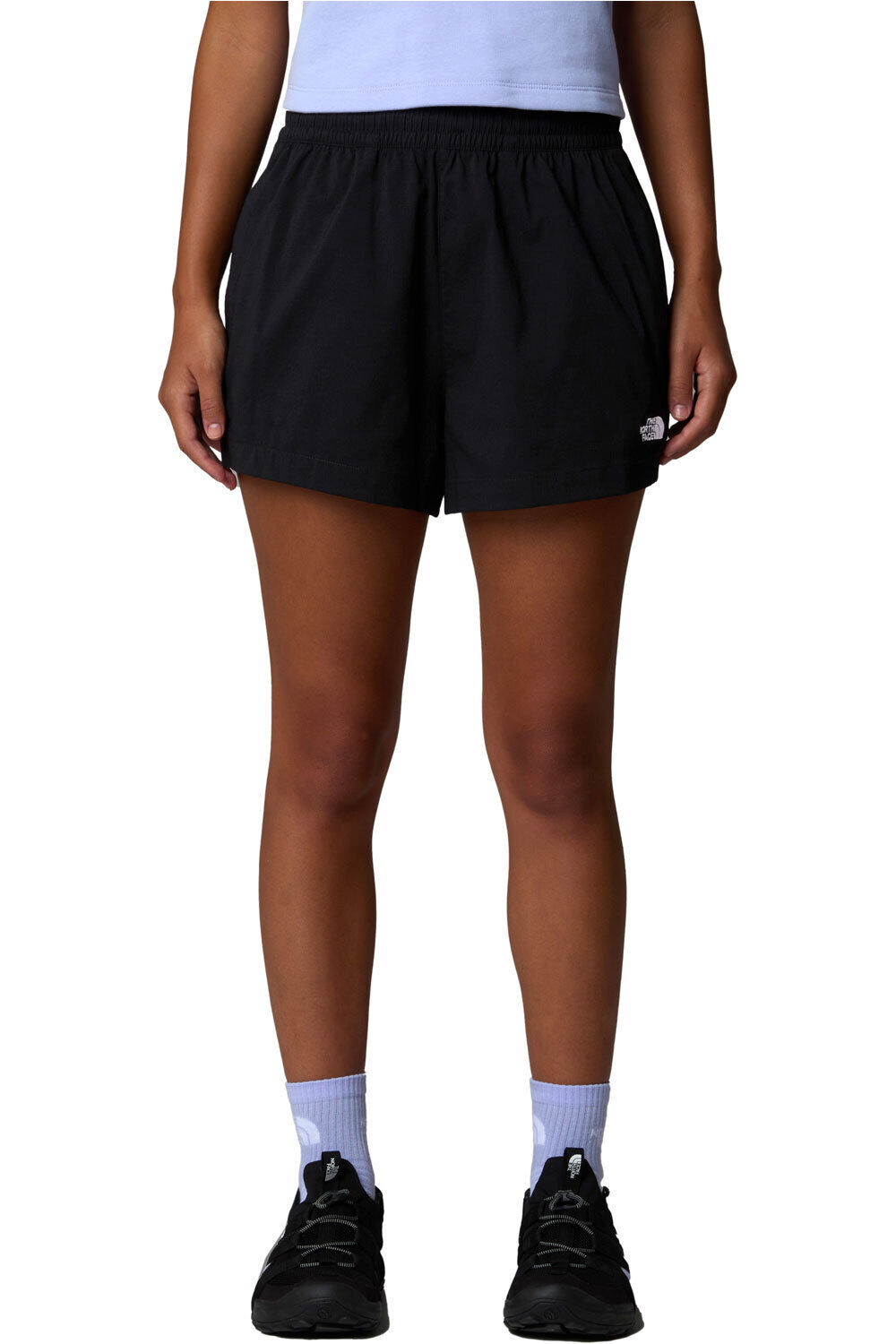 The North Face pantalón corto montaña mujer W CLASS V PATHFINDER PULL ON SHORT - 3 vista frontal