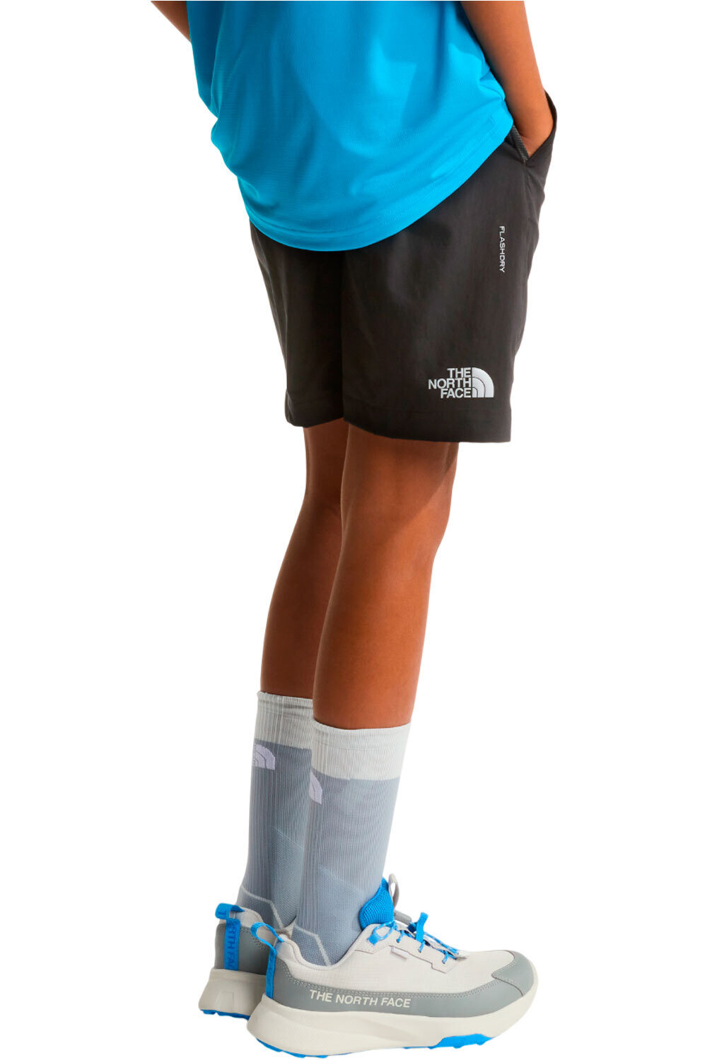 The North Face pantalón corto montaña niño TEEN 24/7 SHORT vista trasera