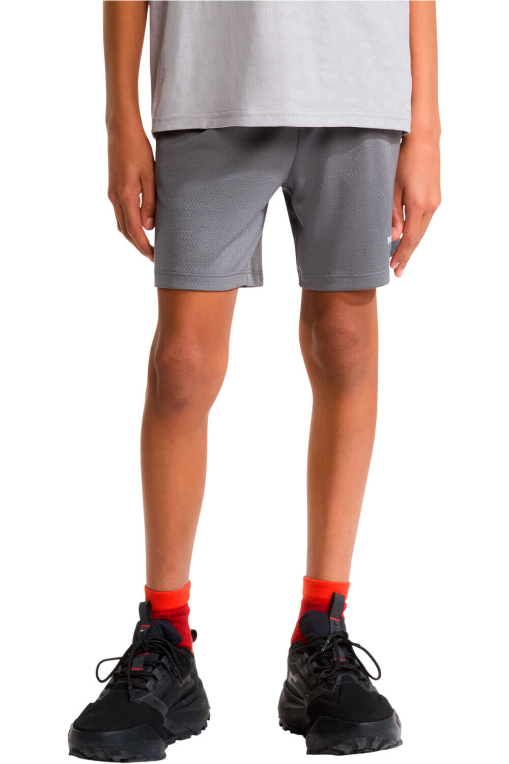The North Face pantalón corto montaña niño TEEN POLY KNIT SHORT vista frontal