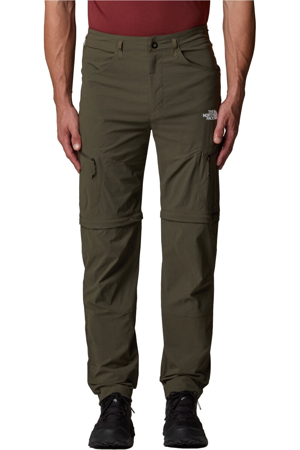 The North Face pantalón montaña hombre M EXPLORATION CONV REG TAPERED PANT - EU vista frontal