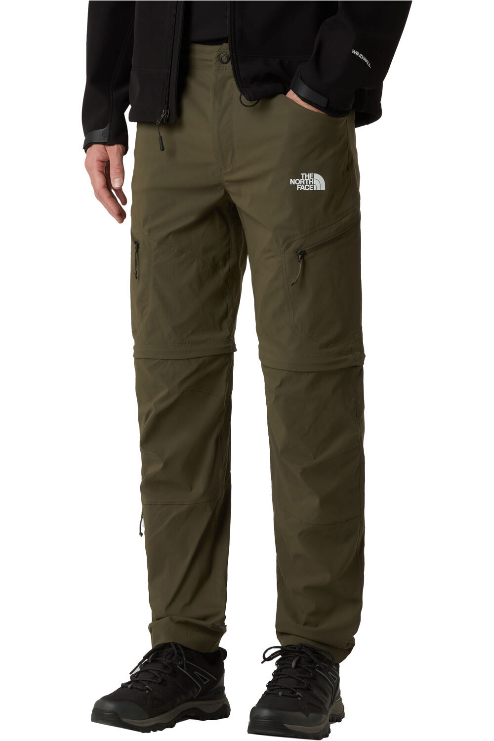 The North Face pantalón montaña hombre M EXPLORATION REG TAPERED CONVERTIBLE PA vista frontal
