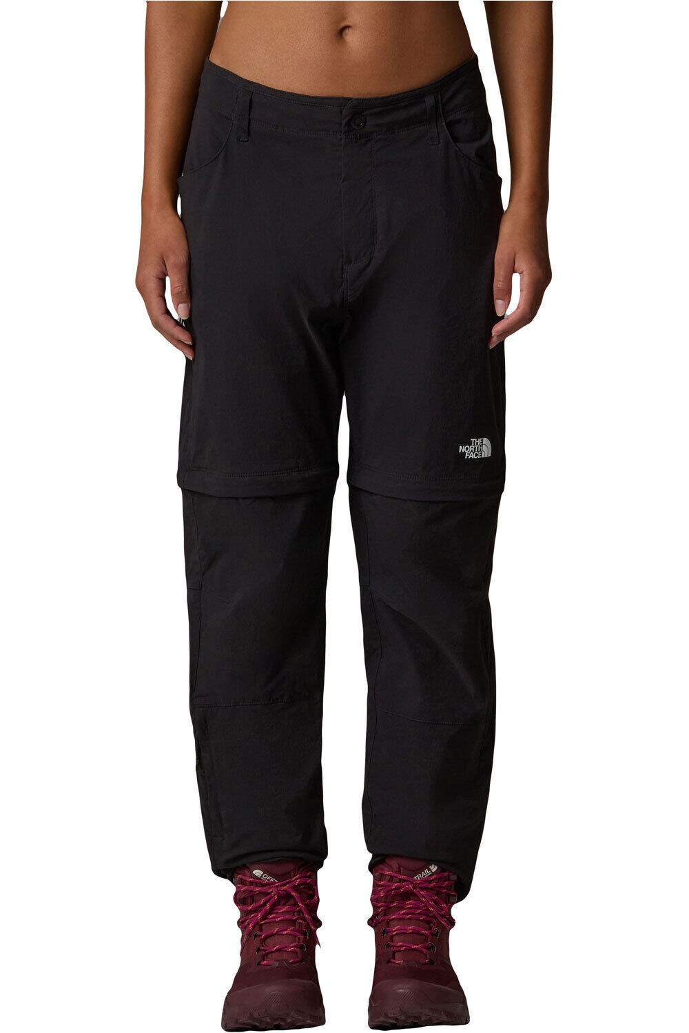 The North Face pantalón montaña mujer W EXPLORATION CONV REG STRAIGHT PANT vista frontal
