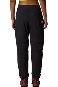 The North Face pantalón montaña mujer W EXPLORATION CONV REG STRAIGHT PANT vista trasera