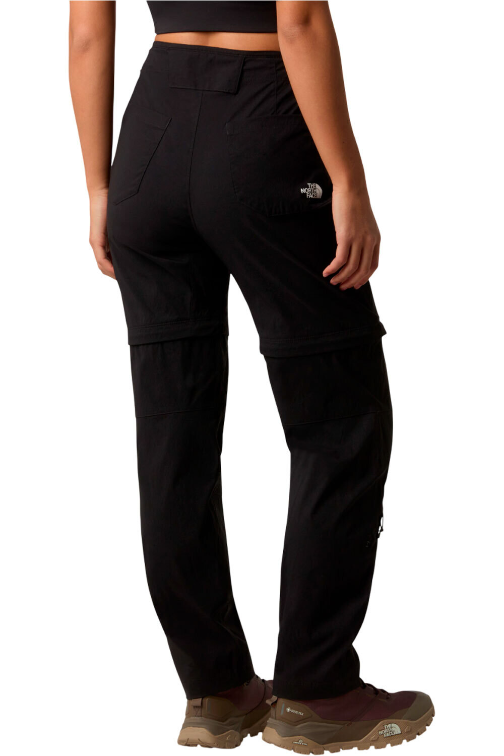 The North Face pantalón montaña mujer W EXPLORATION REG STRAIGHT CONVERTIBLE P vista trasera