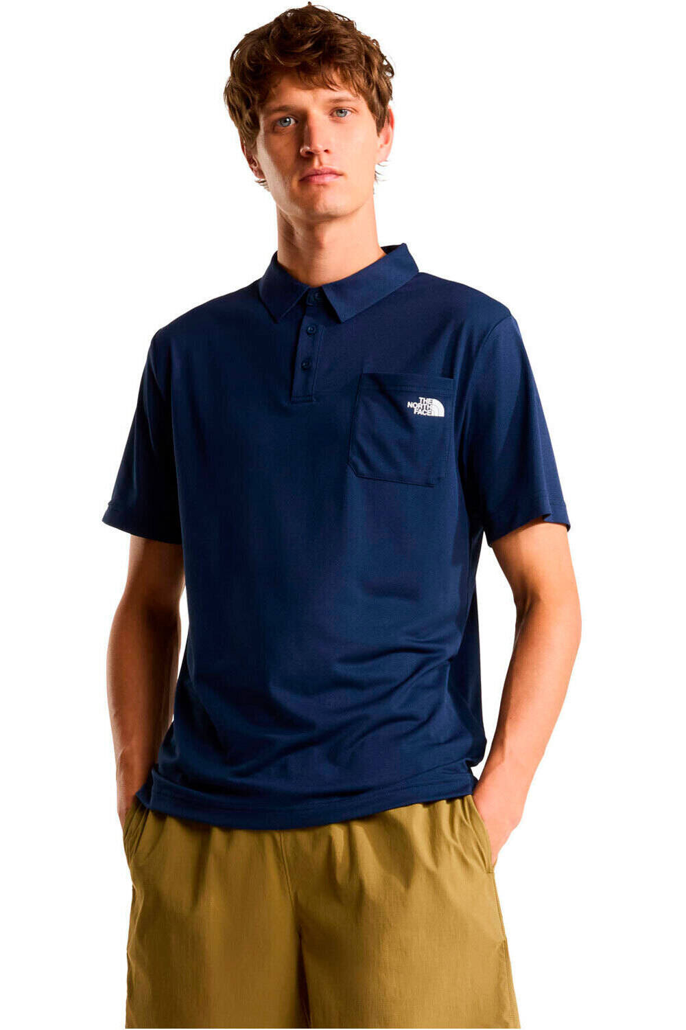 The North Face polo manga corta hombre M NEW TANKEN POLO vista frontal